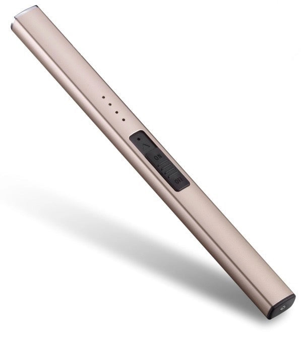 The Chandlery rose gold rechargeable electric candle lighter