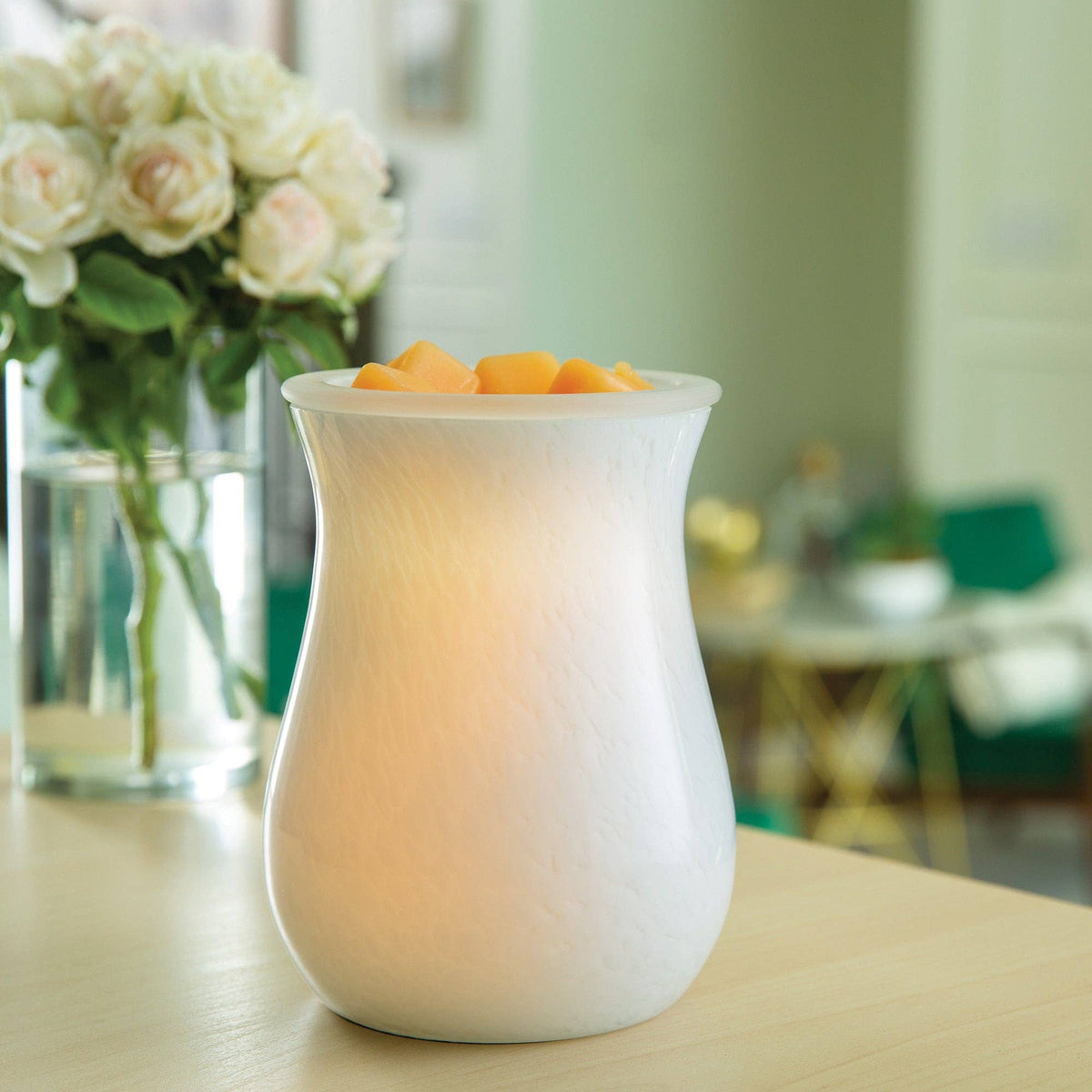 Pearl Glow Glass Illumination Warmer