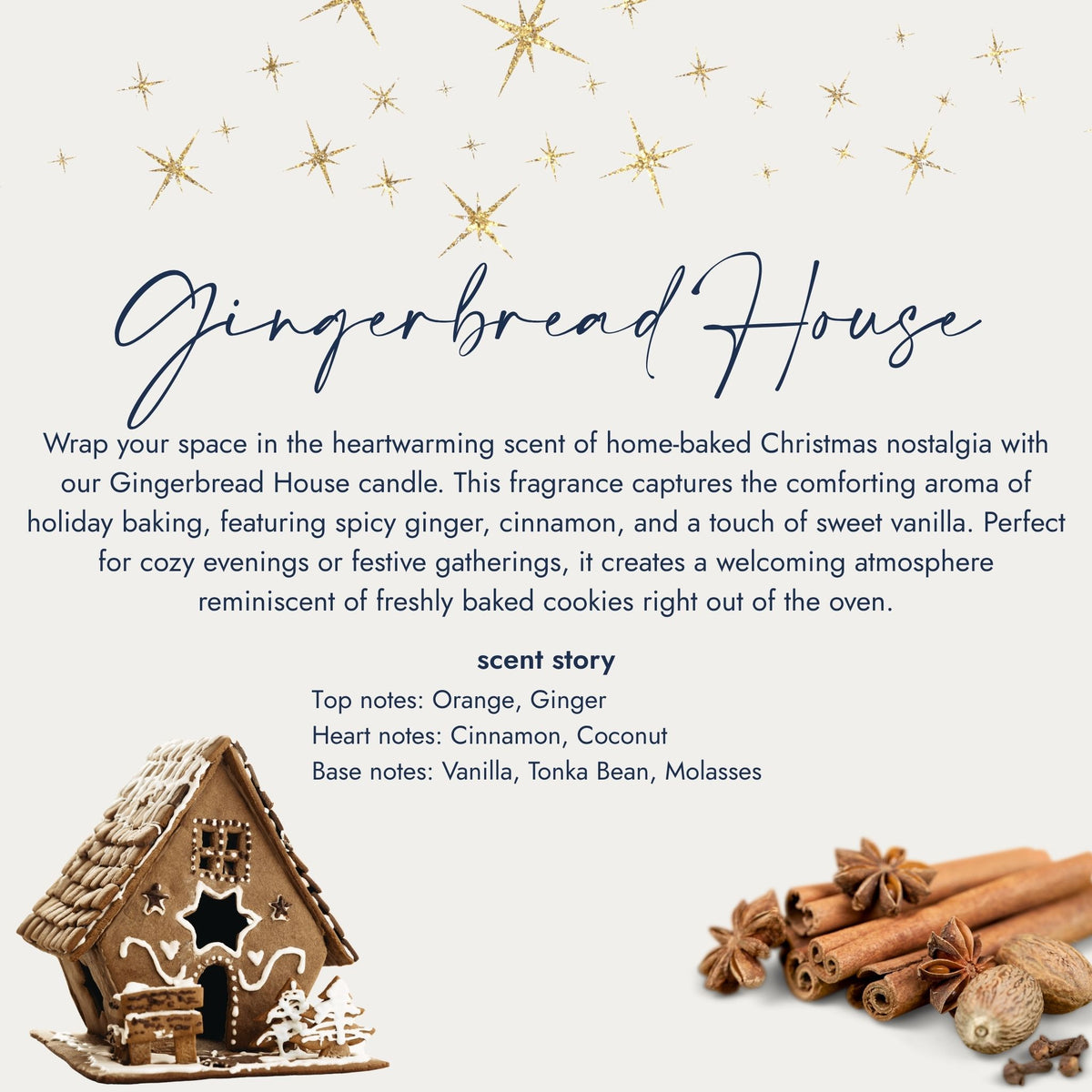 Gingerbread House - Bauble candle