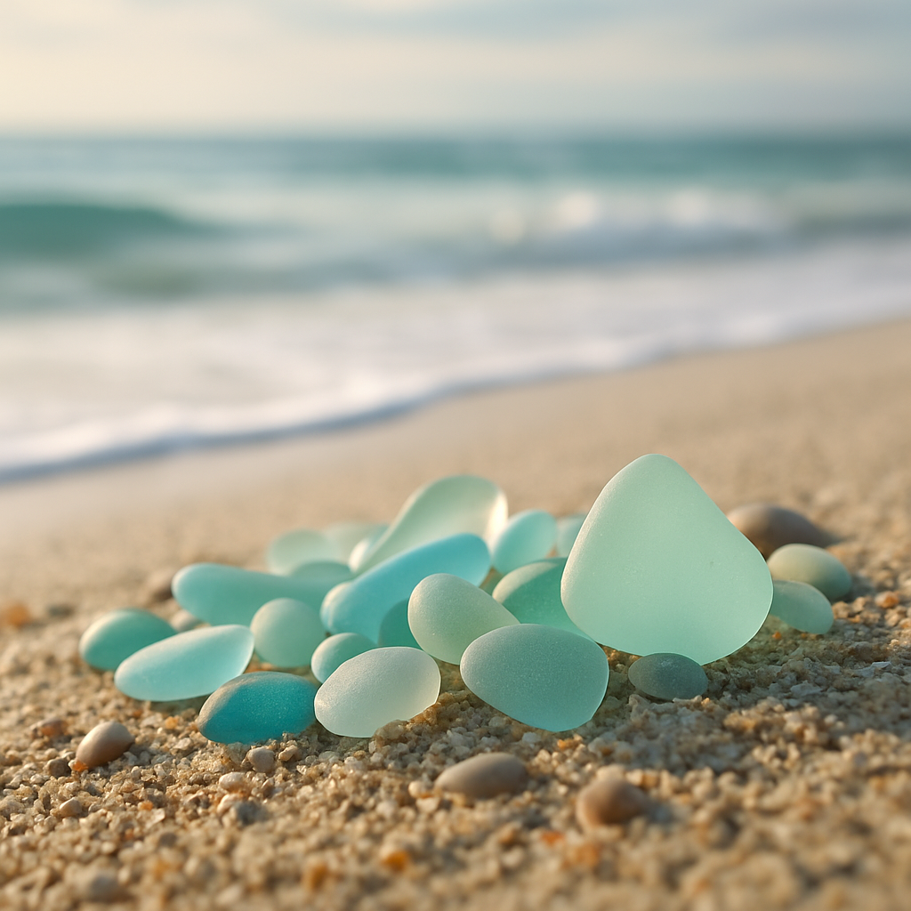 Sea Glass Apothecary Candle