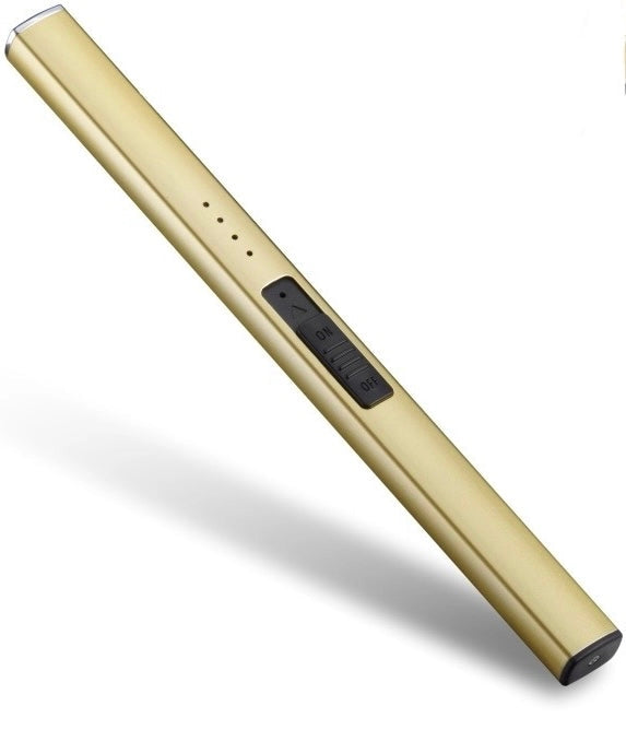 The Chandlery gold rechargeable electric candle lighter
